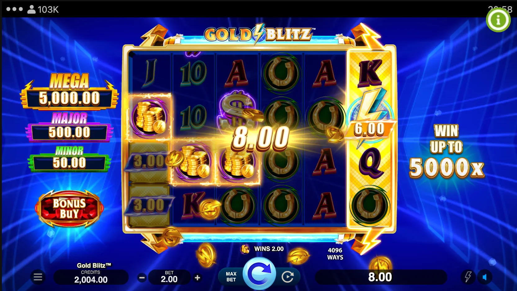 Browser play on Android and iOS with Gold Blitz online Browser play on Android and iOS with Gold Blitz